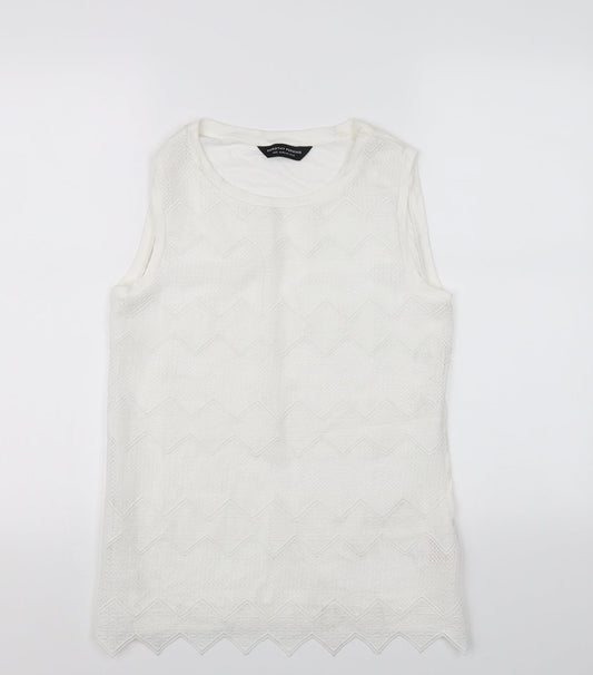 Dorothy Perkins Womens White   Basic T-Shirt Size 12