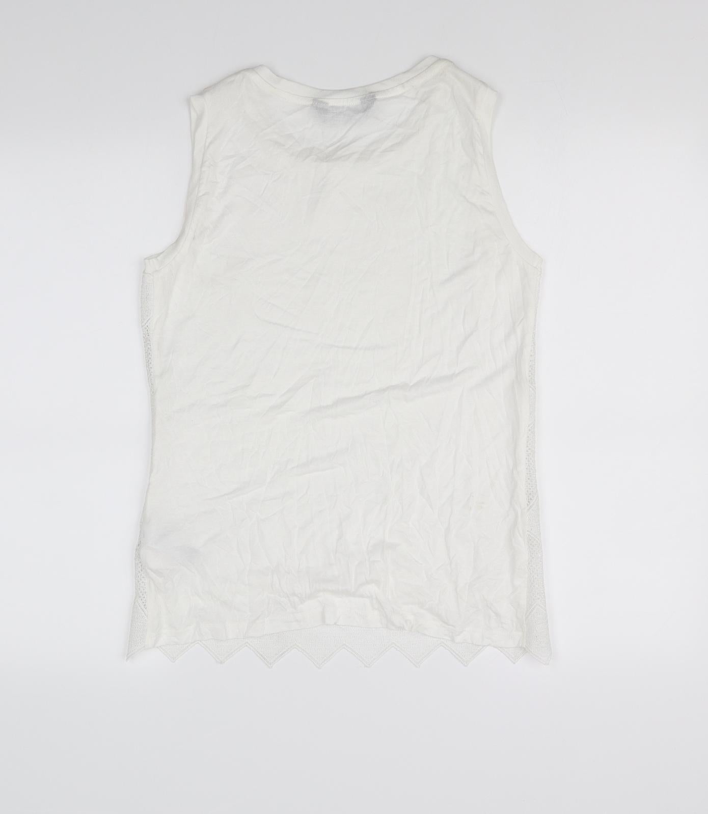 Dorothy Perkins Womens White   Basic T-Shirt Size 12