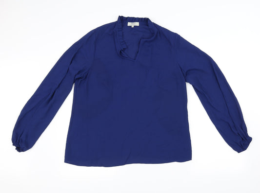 Papaya Womens Blue   Basic Blouse Size 12