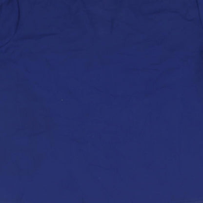 Brand and care label for Papaya women’s blue basic blouse, size UK 12