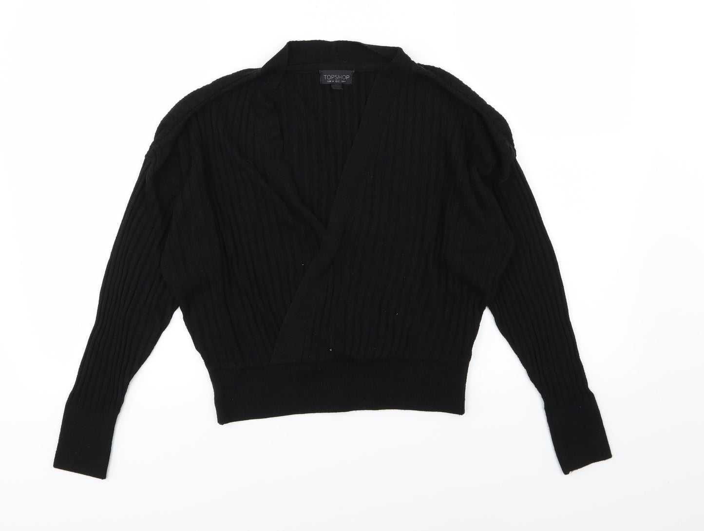 Miss Selfridge Womens Black  Knit Pullover Jumper Size 6