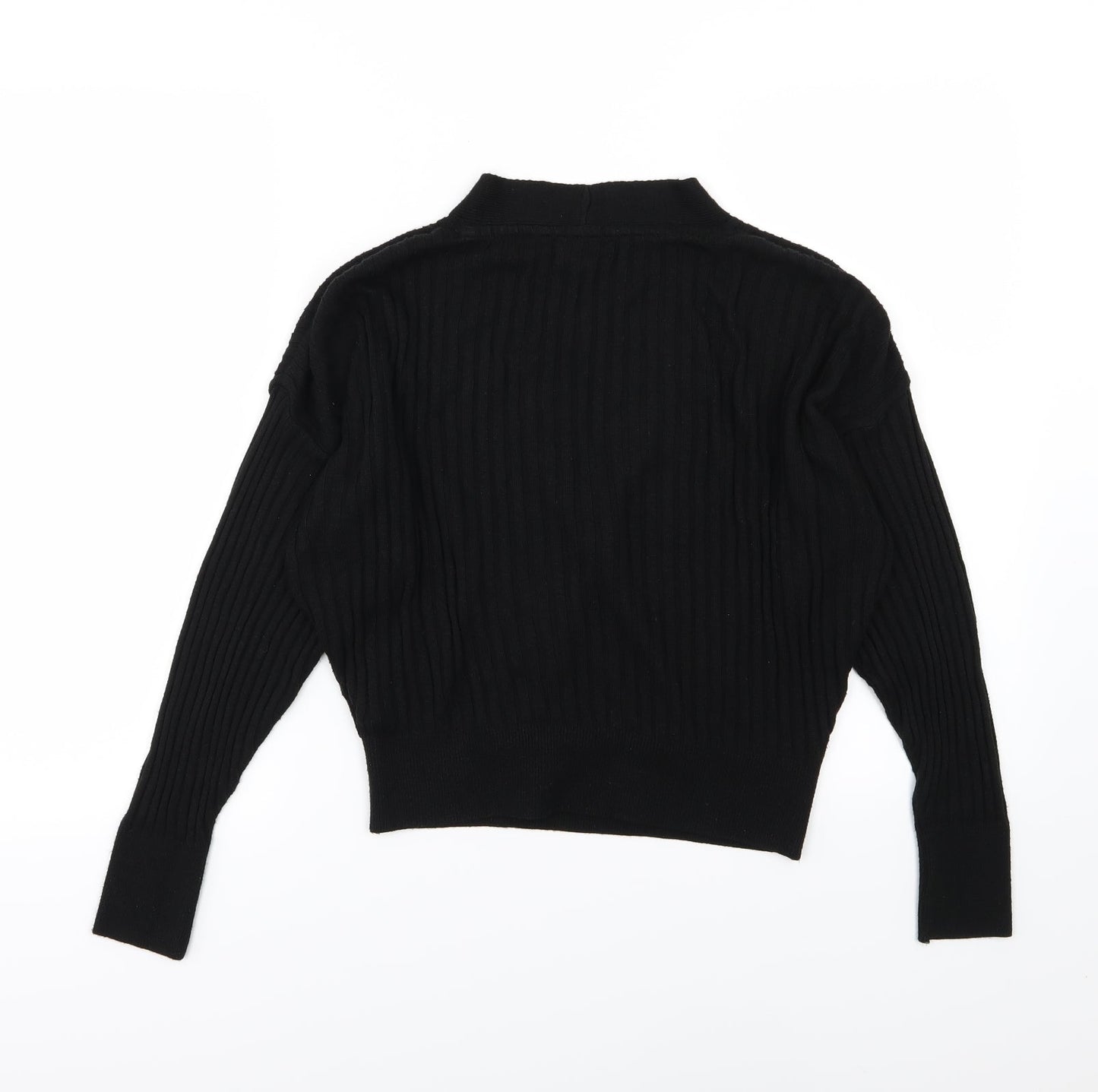 Miss Selfridge Womens Black  Knit Pullover Jumper Size 6