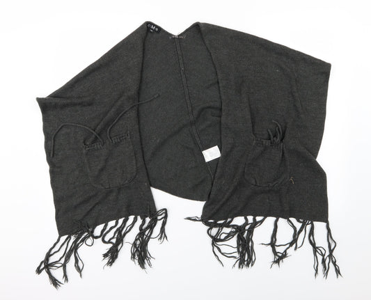 CMD Womens Grey  Knit  Shawl/Wrap