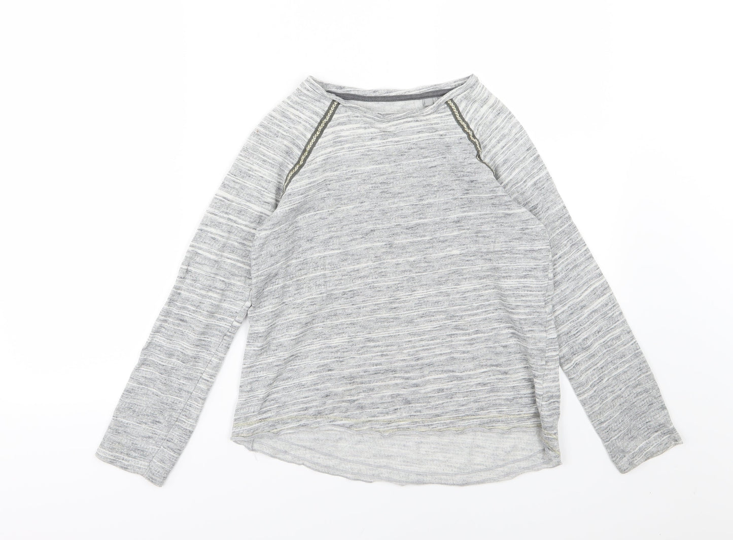 NEXT Girls Grey  Rayon Pullover Jumper Size 10 Years