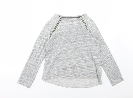 NEXT Girls Grey  Rayon Pullover Jumper Size 10 Years