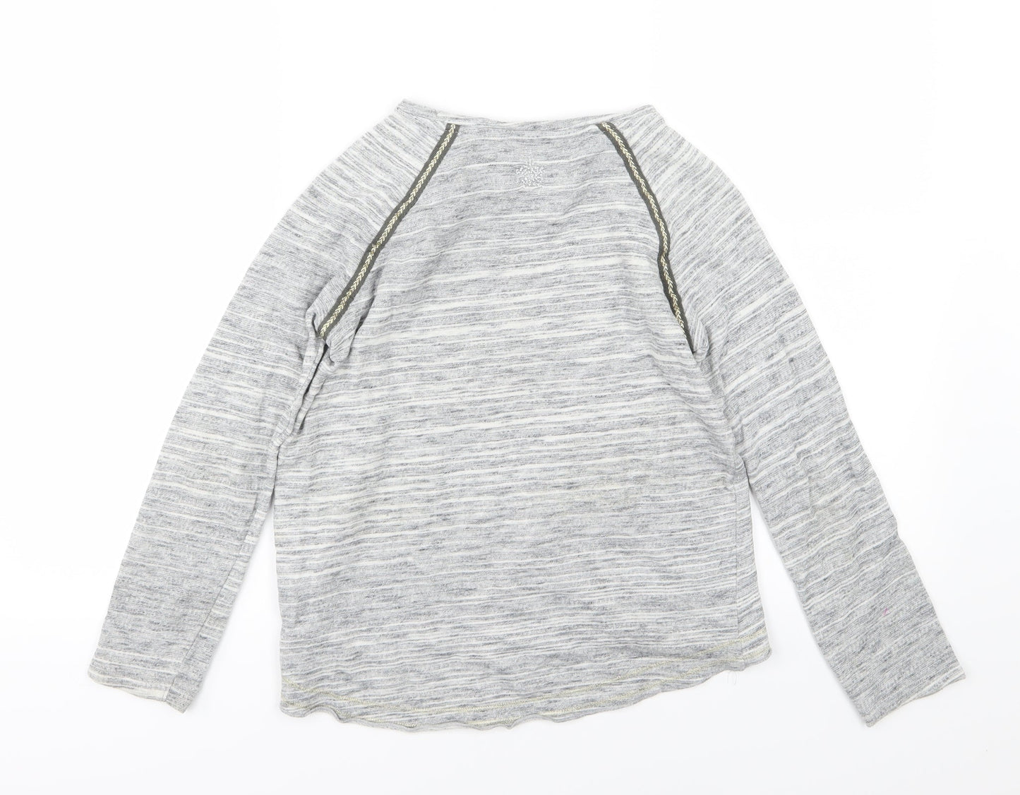 NEXT Girls Grey  Rayon Pullover Jumper Size 10 Years