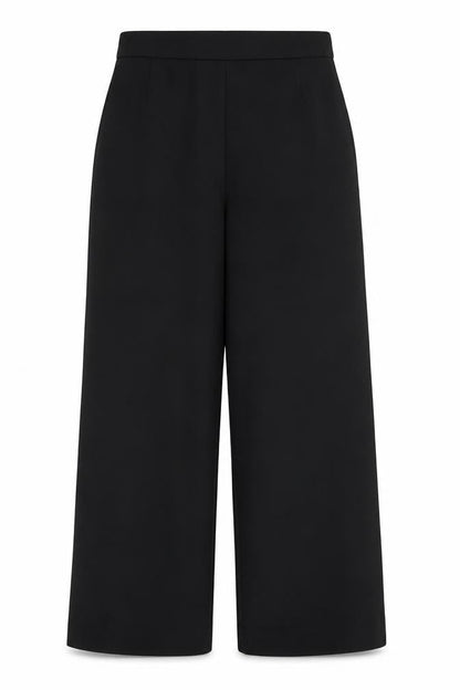 Front view of Nightingales women’s black trousers, size UK 14, 29-inch leg