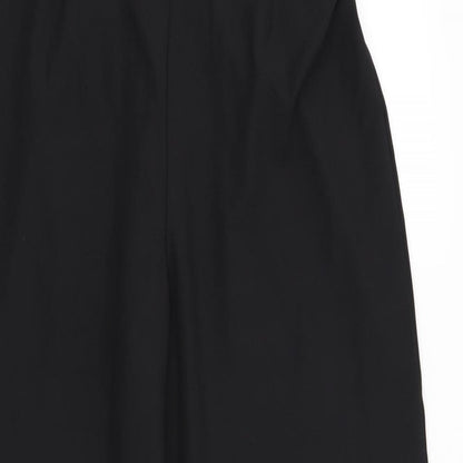 Close-up detail of Nightingales women’s black trousers, size UK 14, 29-inch leg
