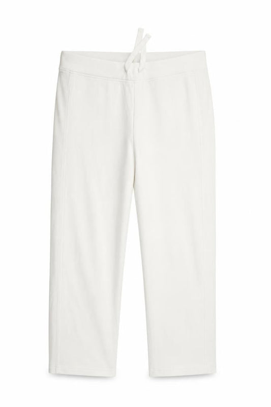 Front view of Tu women’s white sweatpants, size UK 12, 21-inch leg