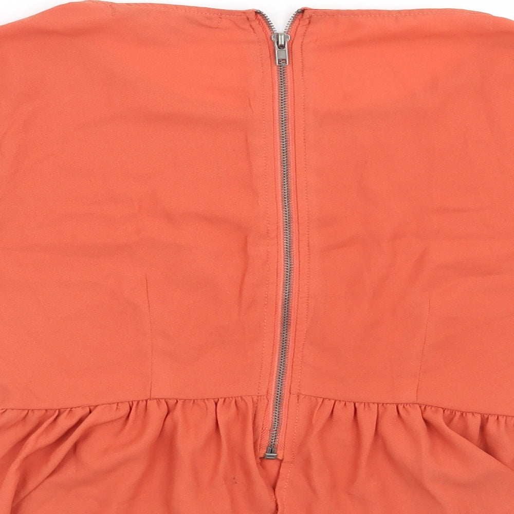 FOREVER 21 Womens Orange   Basic Blouse Size S