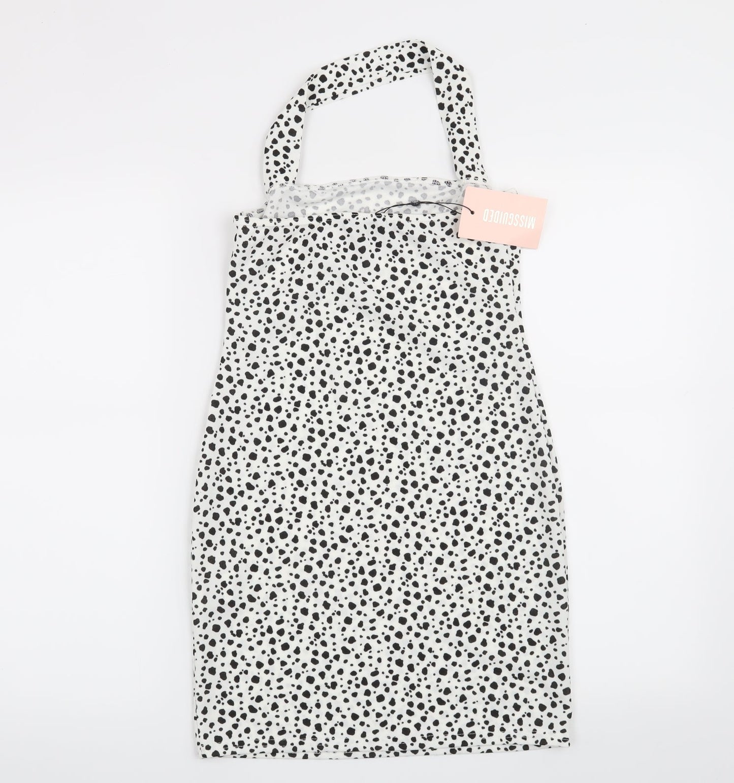 Missguided Womens White Animal Print  Bodycon  Size 8