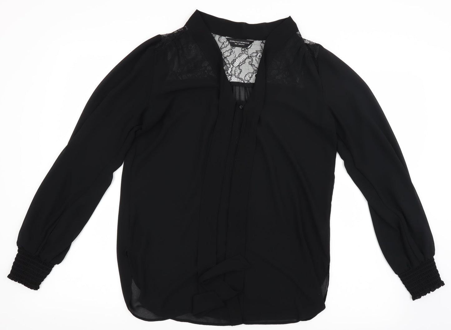Dorothy Perkins Womens Black   Basic Blouse Size 8