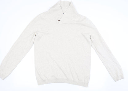 Additional front view of Topman men’s beige jumper, size L