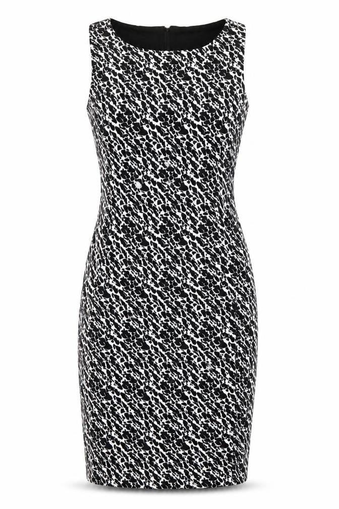 H&M Womens Black Animal Print  Bodycon  Size 8