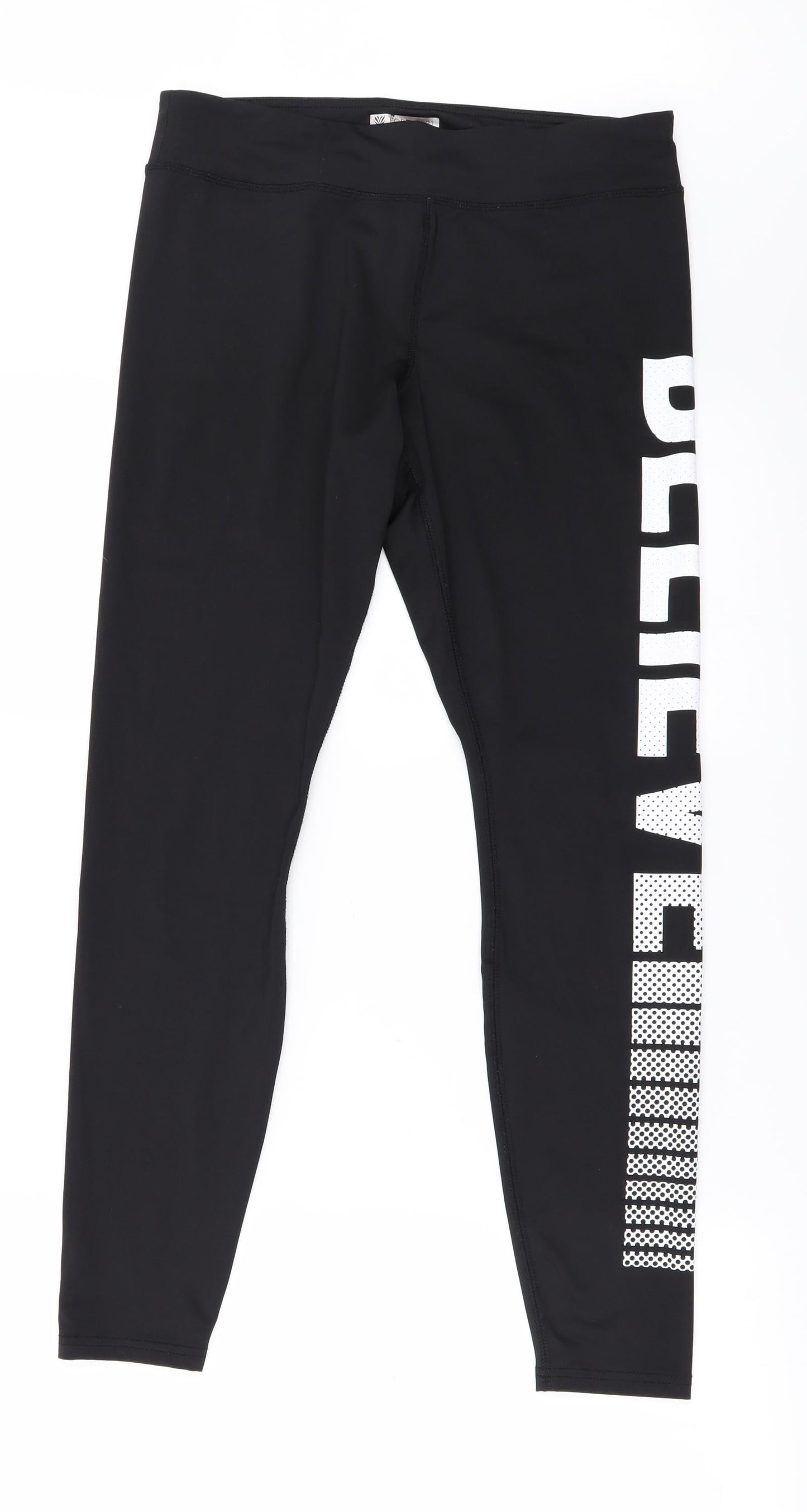 FOREVER 21 Womens Black   Windbreaker Leggings Size L L26 in