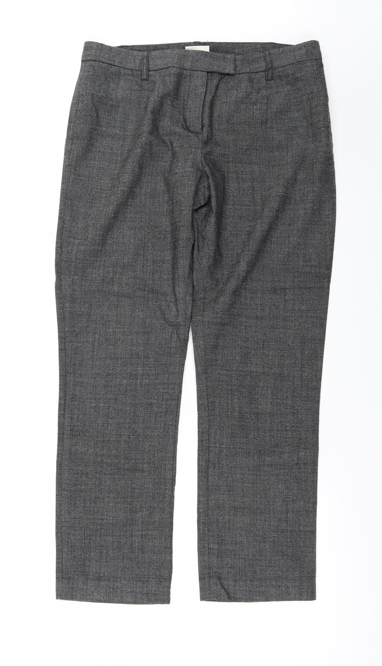 MINUET  Womens Grey   Trousers  Size 14 L26 in