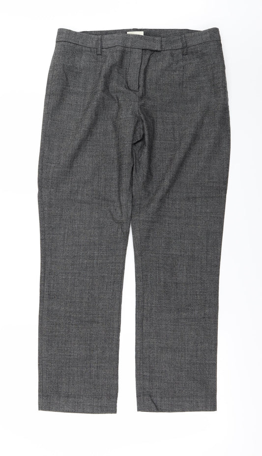MINUET  Womens Grey   Trousers  Size 14 L26 in