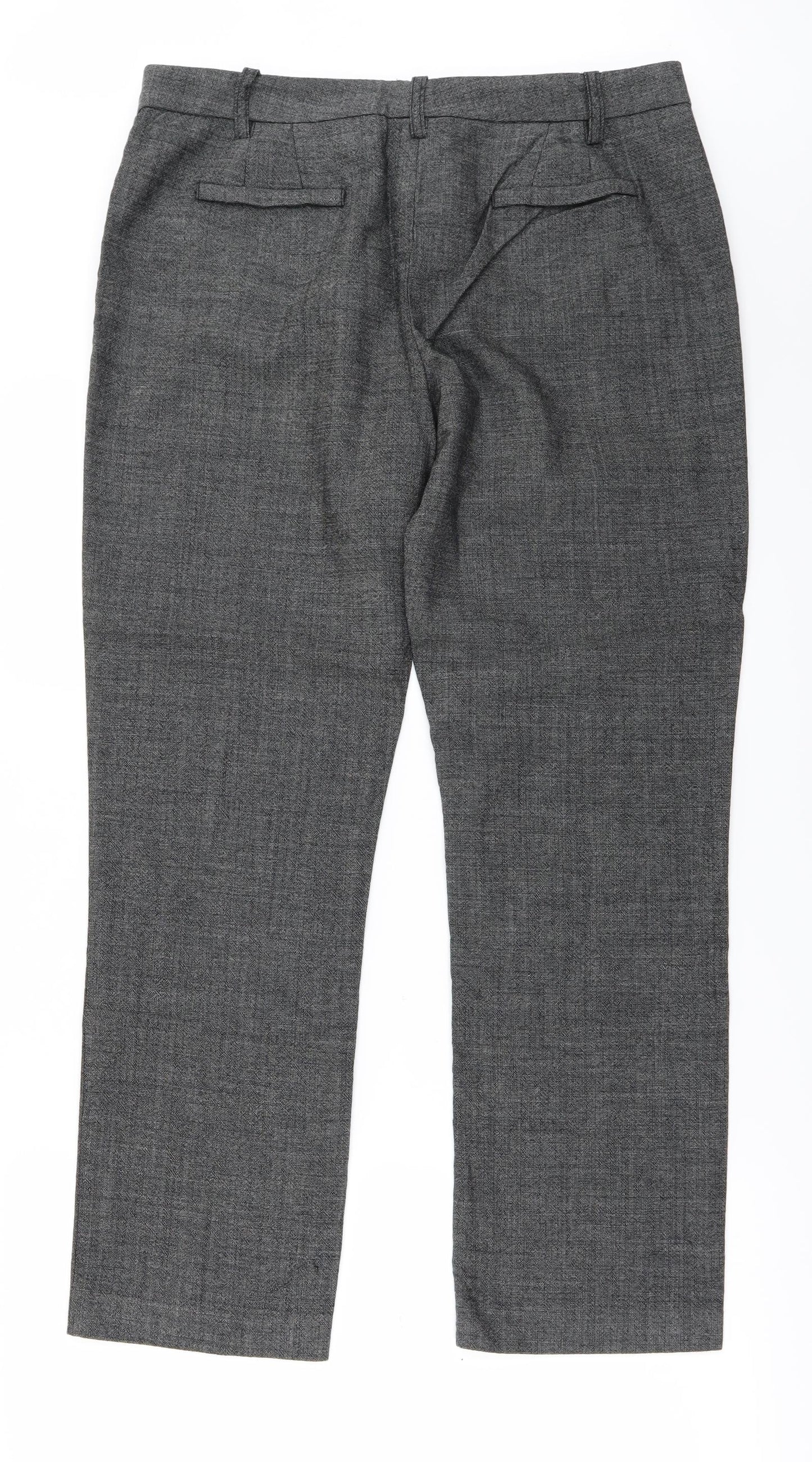 MINUET  Womens Grey   Trousers  Size 14 L26 in