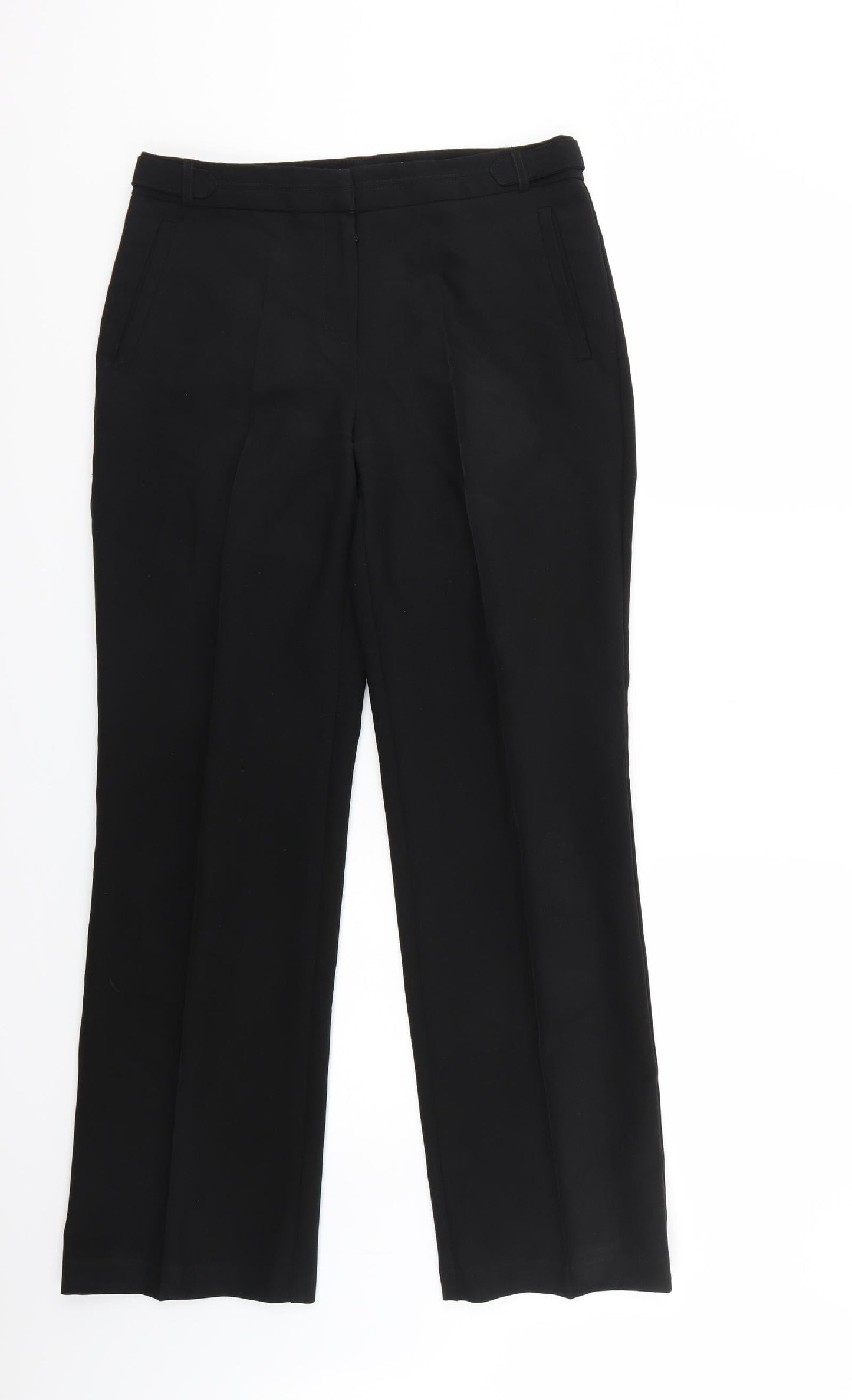 Peacocks Womens Black   Trousers  Size 10 L31 in