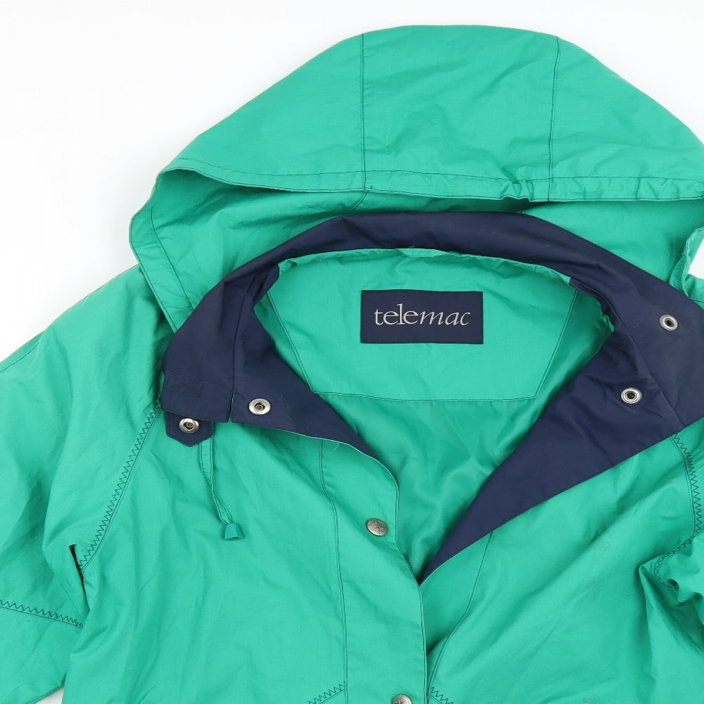 Telemac Womens Green   Jacket Coat Size S