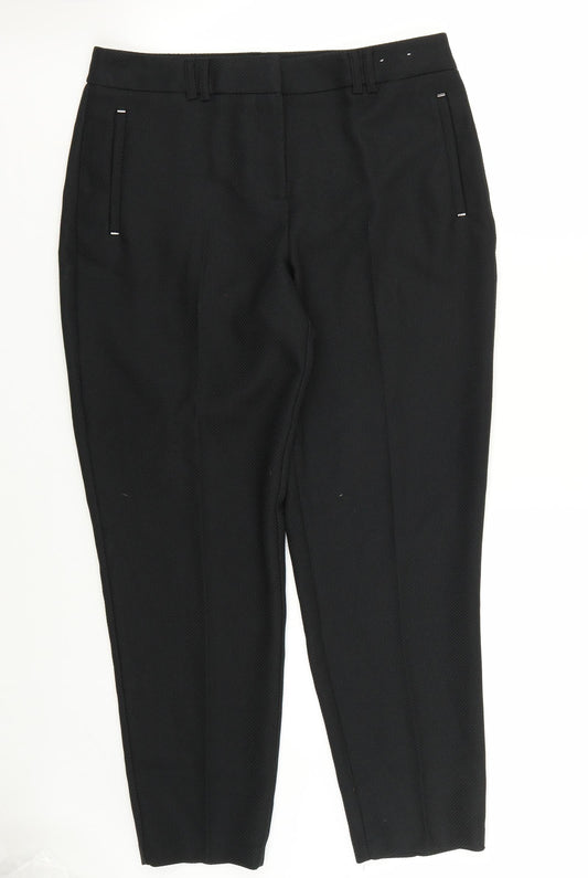 Dorothy Perkins Womens Black   Trousers  Size 10 L26 in