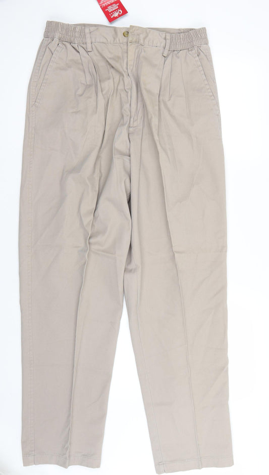 Preloved Cotton Traders Womens Beige   Straight Jeans Size 34 L32 in - Front
