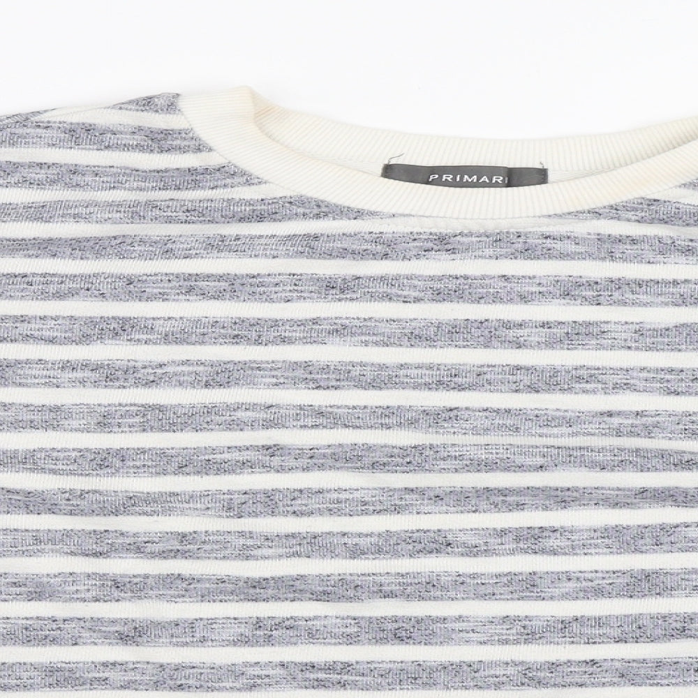 Primark Womens Blue Striped  Pullover Sweatshirt Size 14