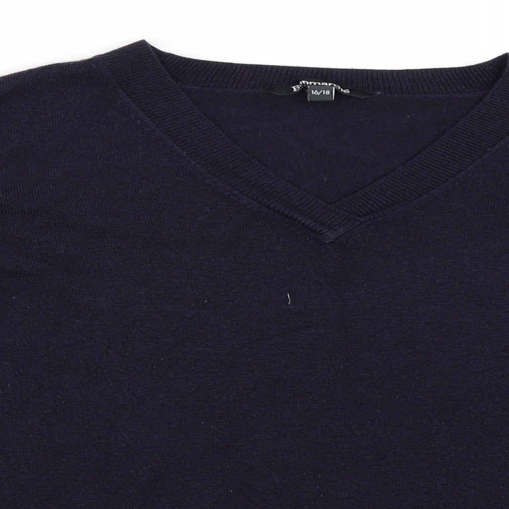 Bonmarché Womens Blue   Pullover Jumper Size 16