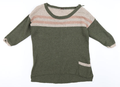 Additional front view of Wrap women’s green jumper, size XS