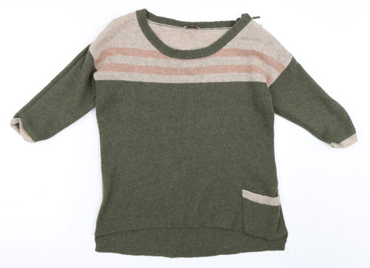 Wrap Womens Green   Pullover Jumper Size XS
