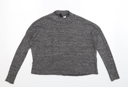 Additional front view of Divided women’s grey knit jumper, size S