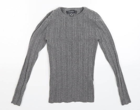 Primark Womens Grey  Knit Pullover Jumper Size 8