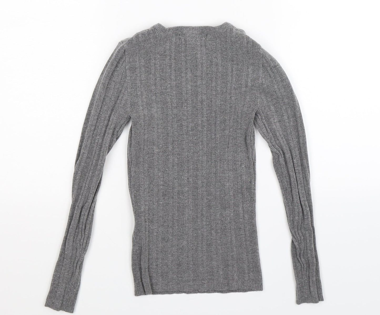 Primark Womens Grey  Knit Pullover Jumper Size 8
