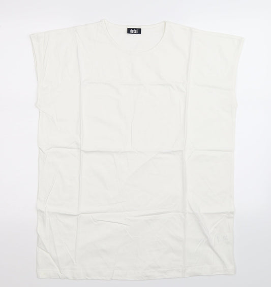 Detail Mens White   Basic Tank Size L
