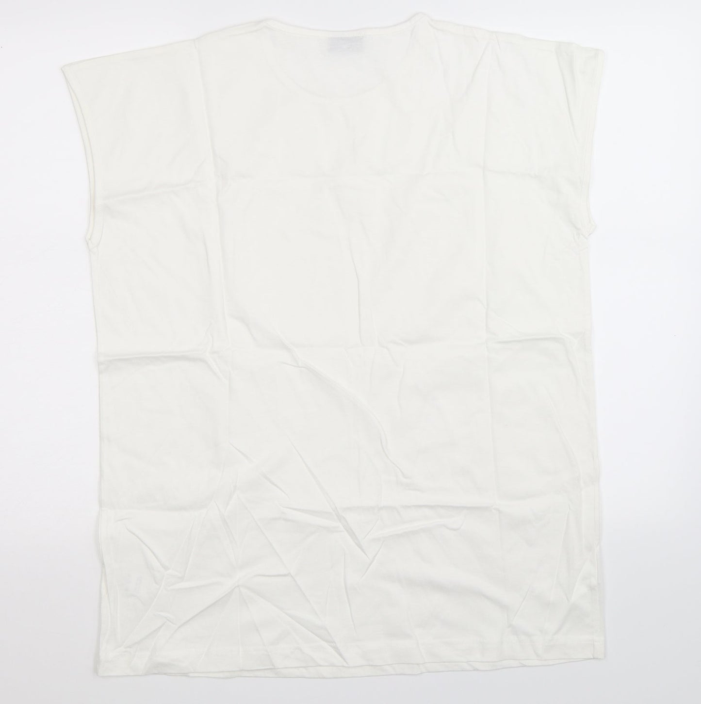 Detail Mens White   Basic Tank Size L