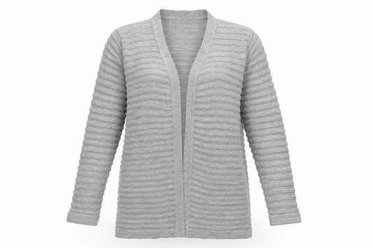Boohoo Womens Grey  Knit Cardigan Jumper Size M