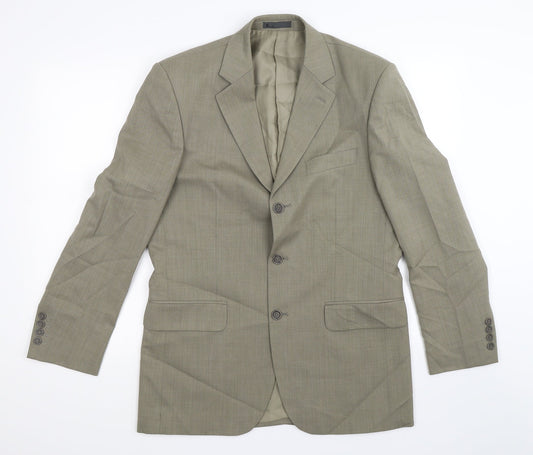 BHS Mens Green   Jacket Suit Jacket Size 38