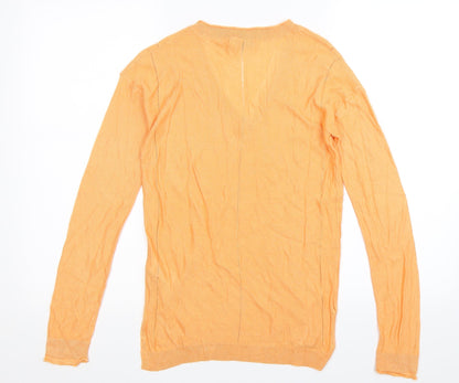 Back view of Next women’s orange knit jumper, size UK 6