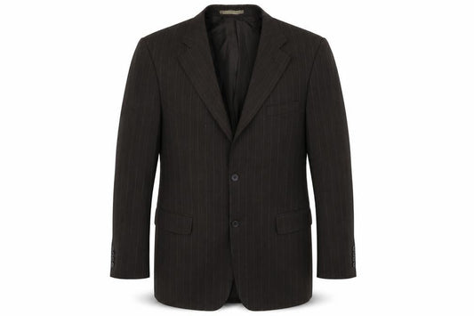 Taylor & Wright Mens Black Striped  Jacket Suit Jacket Size 40