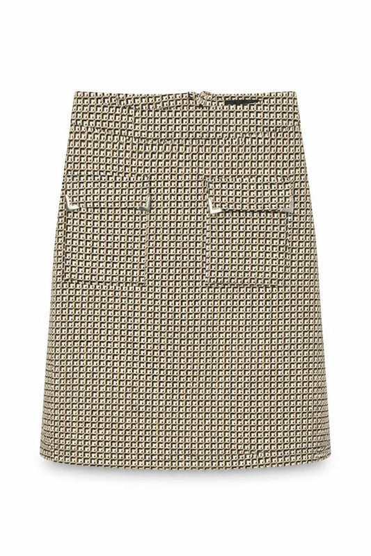 Dorothy Perkins Womens Yellow Geometric  Straight & Pencil Skirt Size 8