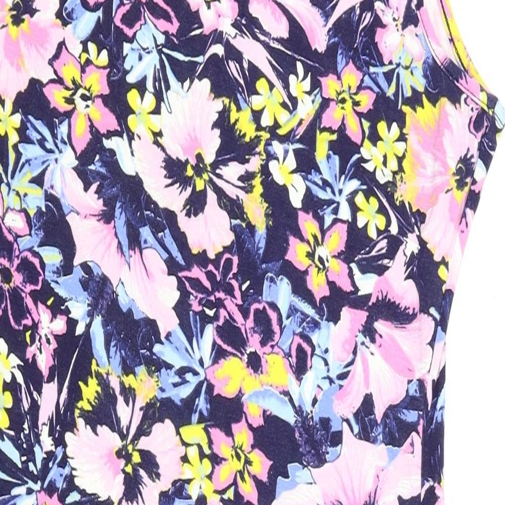 Misguided Womens Multicoloured Floral  Pencil Dress  Size 10