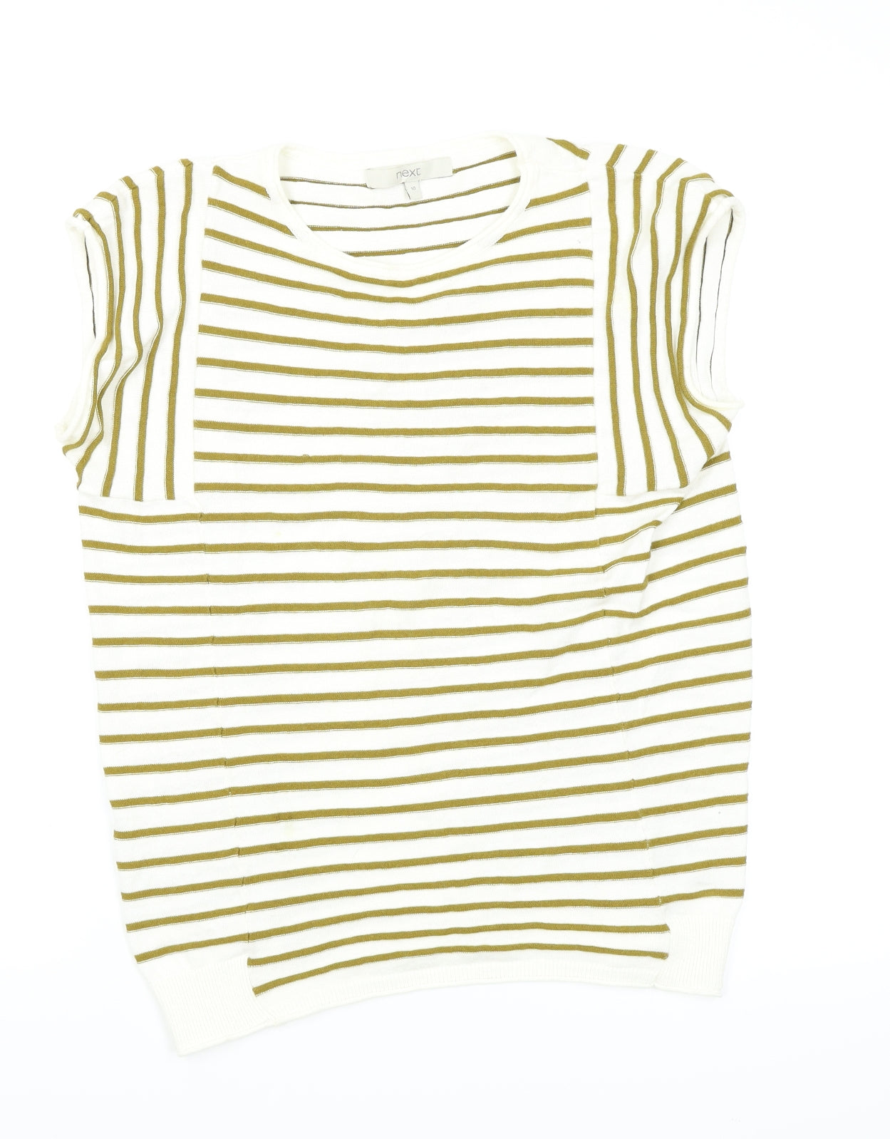 NEXT Womens Multicoloured Striped  Basic T-Shirt Size 10
