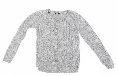 Front view of Stradavarius men’s grey jumper, size S