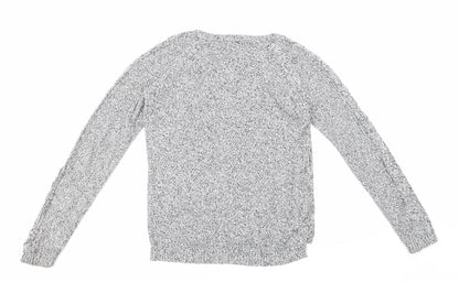 Back view of Stradavarius men’s grey jumper, size S