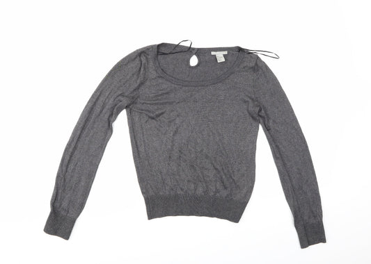 H&M Womens Grey   Pullover Jumper Size S