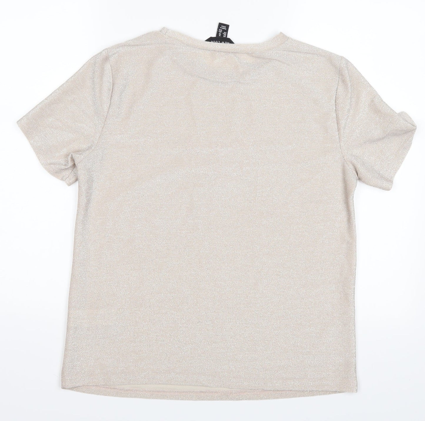 New Look Womens Silver   Basic Polo Size 12