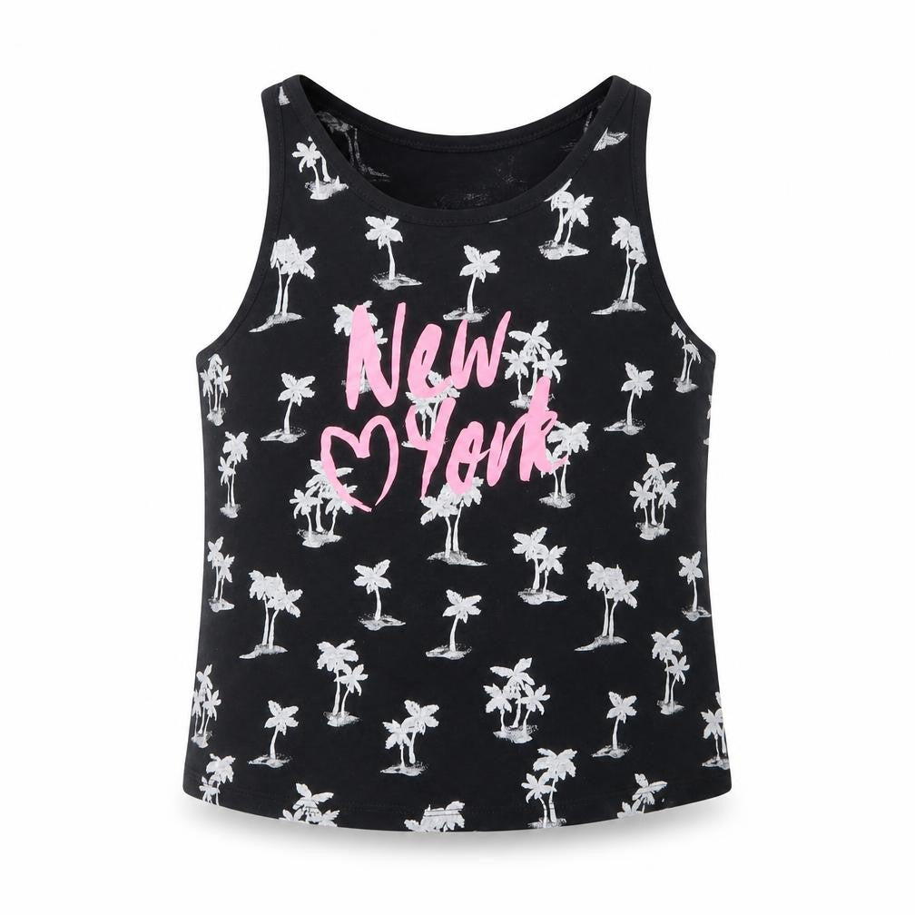 H&M Girls Black   Basic Tank Size 10-11 Years
