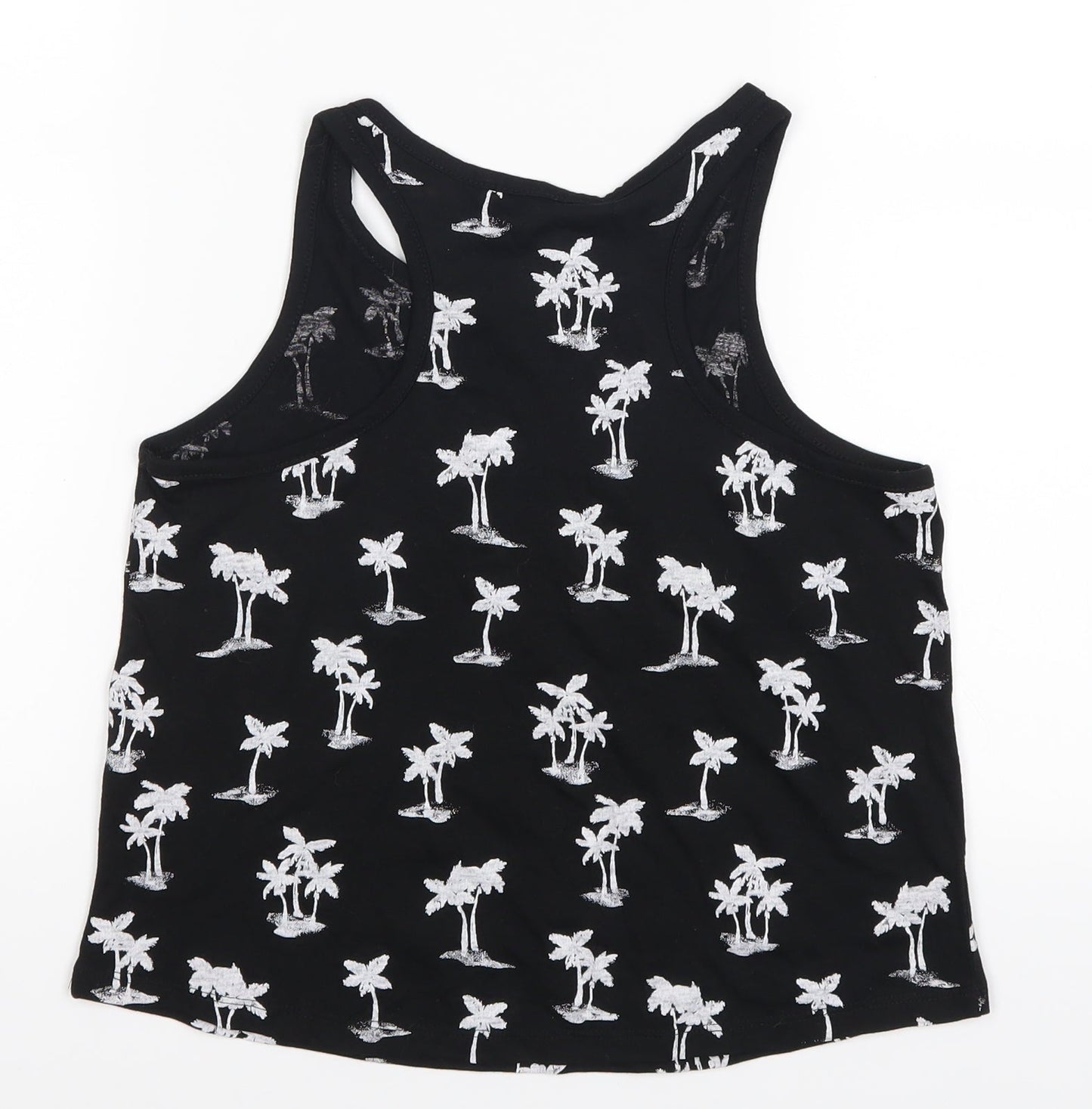H&M Girls Black   Basic Tank Size 10-11 Years