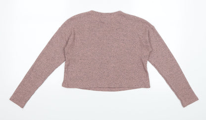 Back view of New Look girls’ pink basic t-shirt, size 10, years