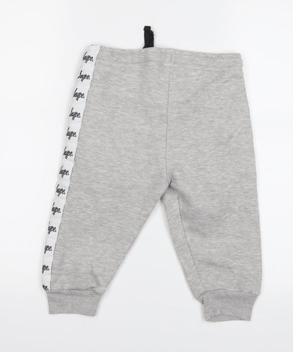 Back view of Hype boys’ grey sweat shorts, size 7, years